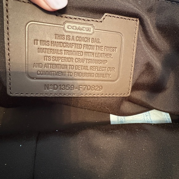 COACH Camden Canvas Brown Canvas Messenger Bag 70829. NWT - Picture 9 of 10